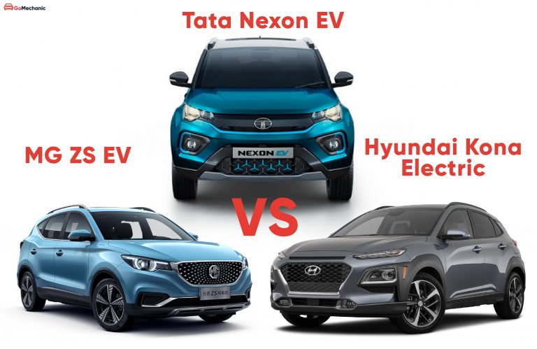 MG ZS EV vs Tata Nexon EV vs Hyundai Kona | Head2Head