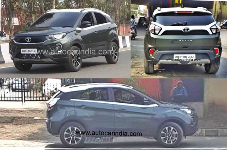 Tata Nexon Facelift Caught Undisguised. Ready for Launch