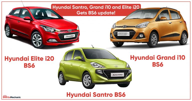 Hyundai gives BS6 updates to the Santro, Grand i10 and Elite i20!