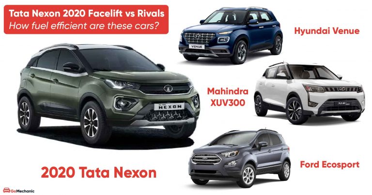 Tata Nexon 2020 (Facelift) vs Rivals: How fuel efficient are these cars?
