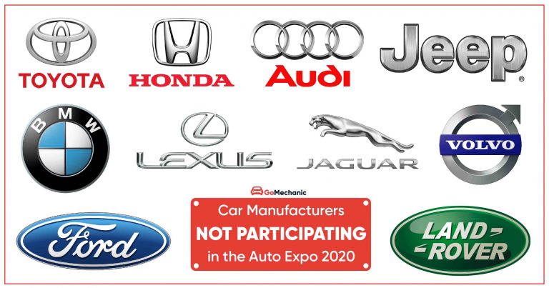 Car manufacturers who are NOT participating in the Auto Expo 2020