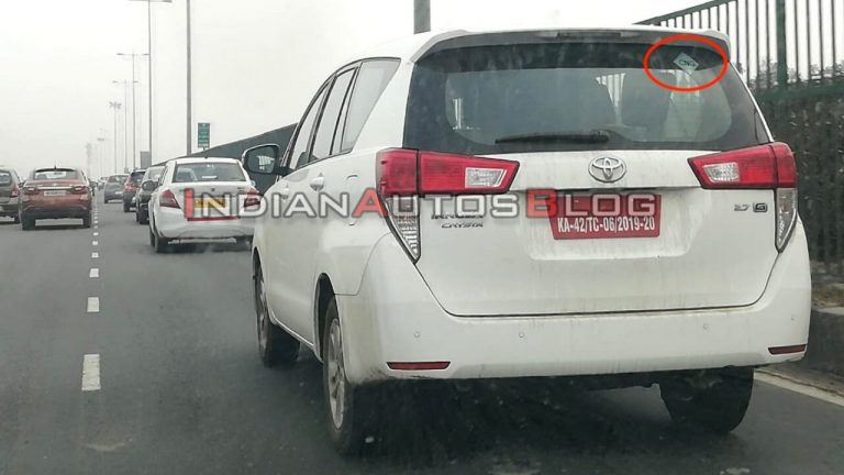 Toyota Innova Crysta Company Fitted CNG- Spied Testing