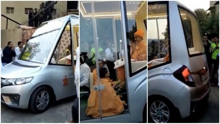 Honda Jazz Modified as a Pope Mobile?? [Watch Video]