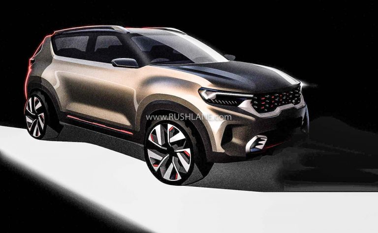 Kia Sonet Compact SUV Official Sketches Unveiled