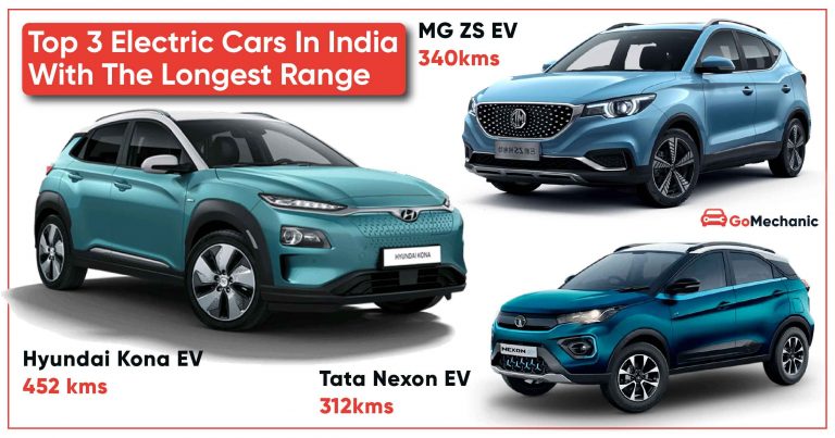Top Electric Cars In India with the Longest Range- From Kona to Nexon EV