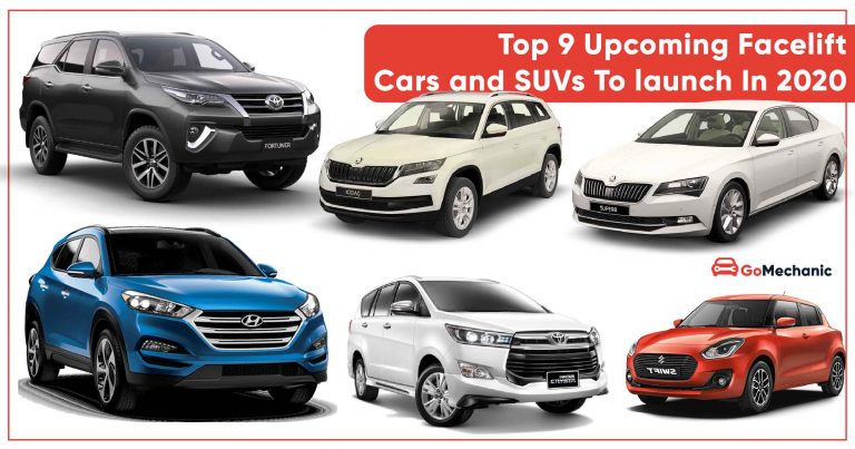 Top 9 Upcoming Facelift Cars and SUVs set to Launch in 2020