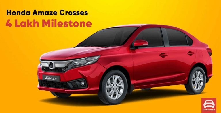 Honda Amaze Crosses 4 Lakh Sales Milestone In India