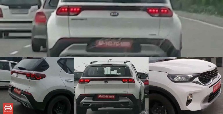 Kia Sonet Spotted Undisguised on its way to Dealership