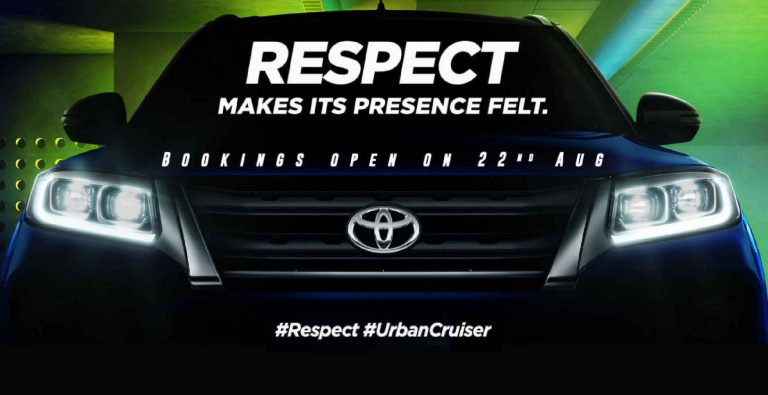 Toyota Urban Cruiser Bookings Open from 22nd August 2020 – Its Official!