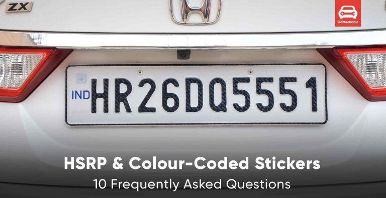 Frequently Asked Question on HSRP and Colour-Coded Sticker