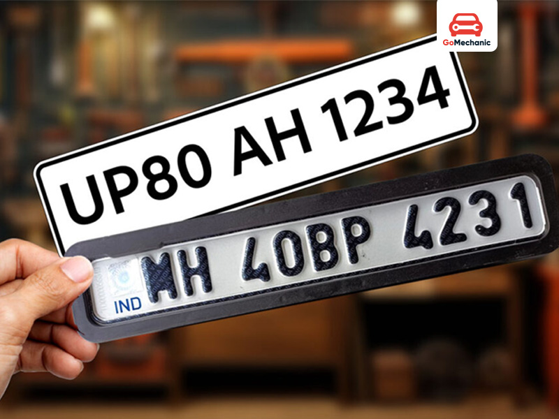 HSRP vs Normal Number Plates.