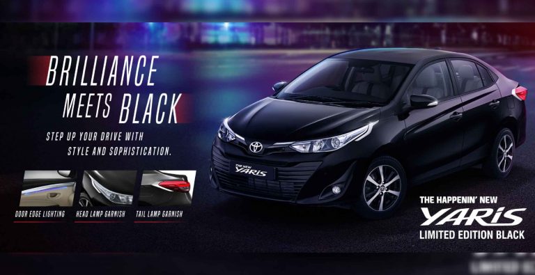 Limited Edition Toyota Yaris Black Officially Revealed!