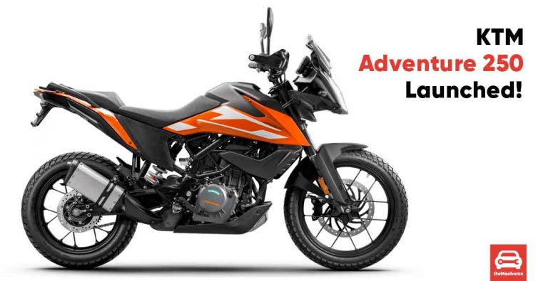 KTM Adventure 250 Launched! Priced at ₹ 2.48 Lakhs