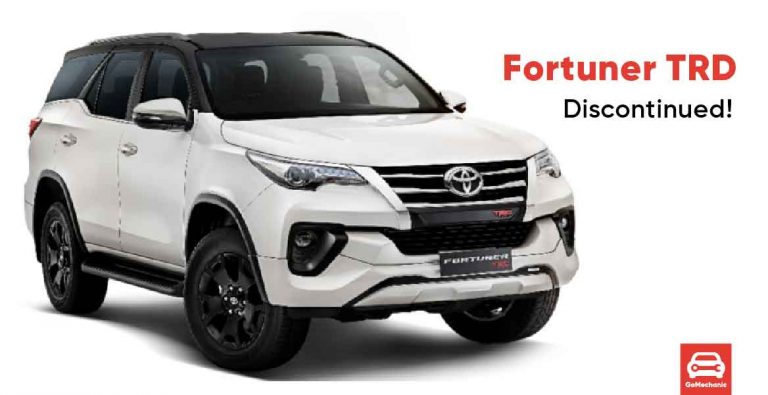 Toyota Fortuner TRD Discontinued. Making Way For A Facelift?