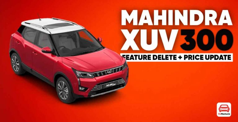 Mahindra XUV300 Sheds Some Features
