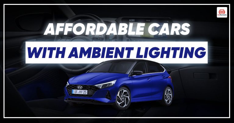 Affordable Cars In India With Ambient Lighting Feature