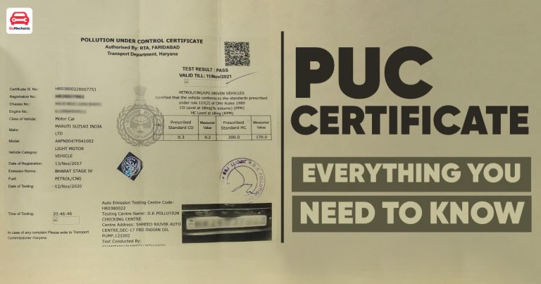 PUC Certificate, Its Meaning And Benefits Explained