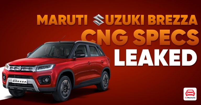 Maruti Suzuki Brezza CNG Specs Leaked Ahead of Diwali Launch