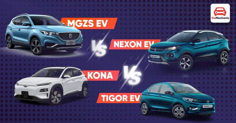 Tata Tigor EV vs Tata Nexon EV vs MGZS EV vs Hyundai Kona Compared