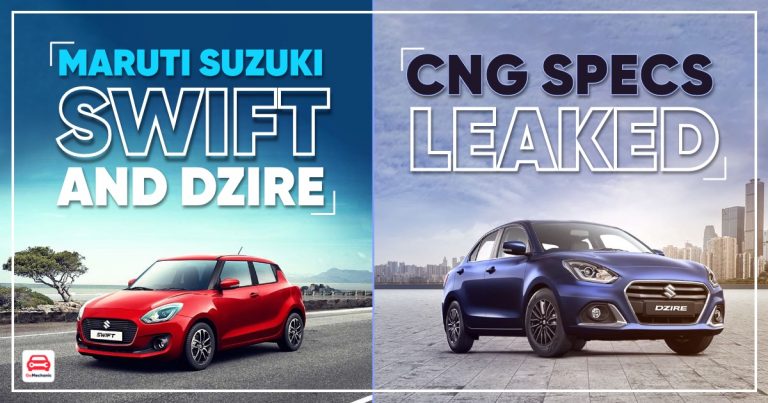 Maruti Suzuki Swift And Dzire CNG Specs Leaked