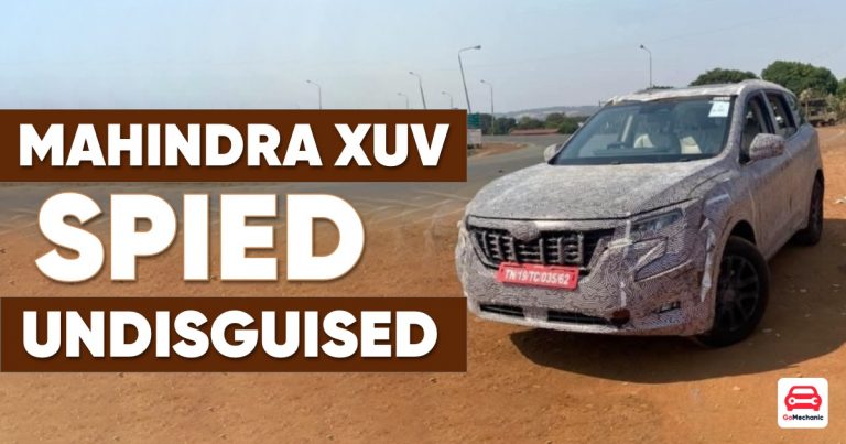 2021 Mahindra XUV700 Spied Undisguised With New Logo!