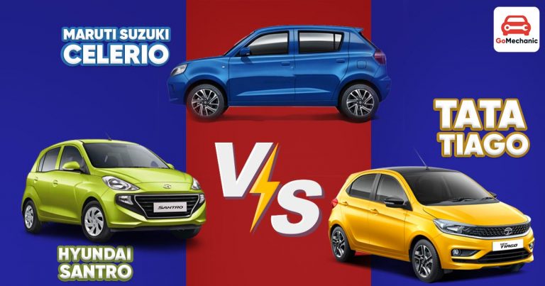 All New Maruti Celerio VS Tata Tiago VS Hyundai Santro