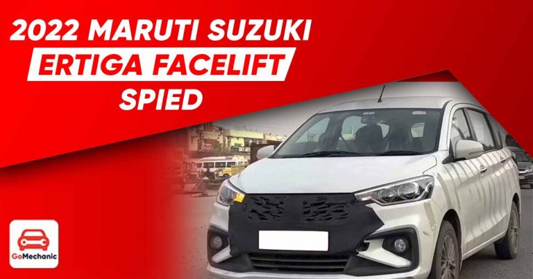 2022 Maruti Suzuki Ertiga Facelift Spied