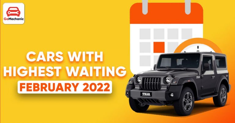 10 Cars With The Highest Waiting Period In February 2022