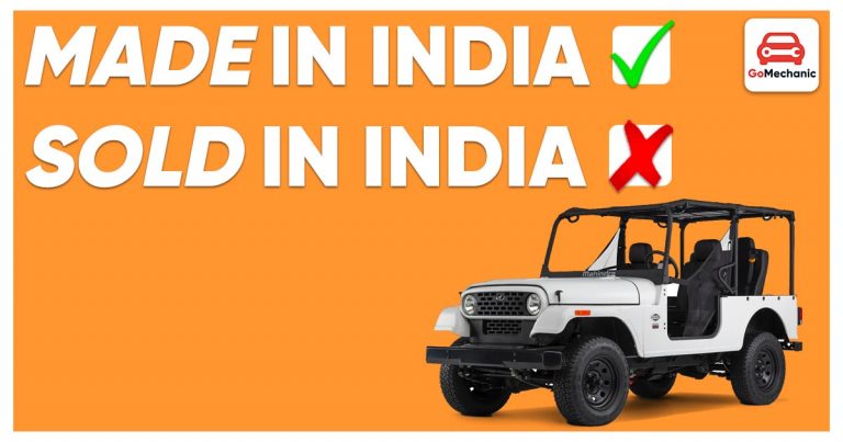 5 Cars Exported From, But Not Sold In India!