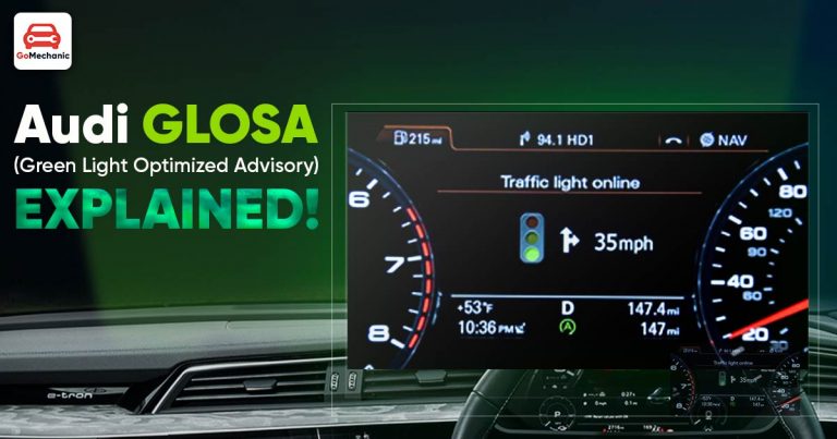 Audi GLOSA (Green Light Optimised Speed Advisory)