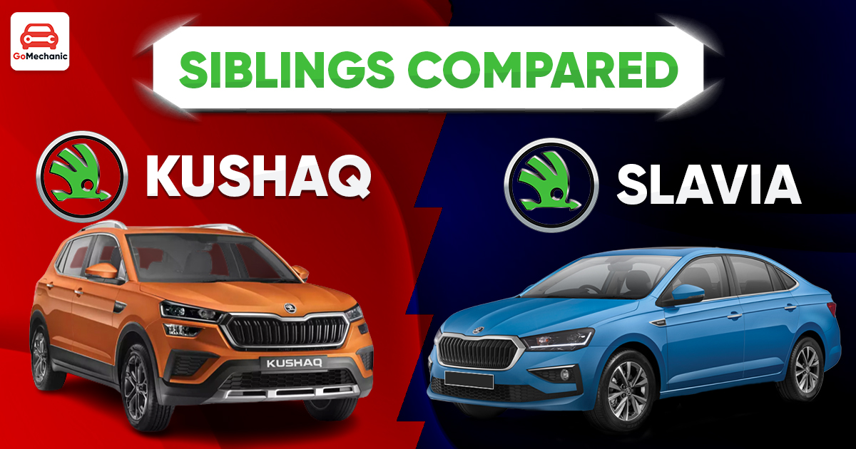 Skoda Kushaq Vs Skoda Slavia | The Sibling Comparo