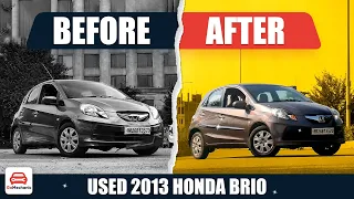 10 Year Old Honda Brio Epic Makeover | Car Service + Denting Painting