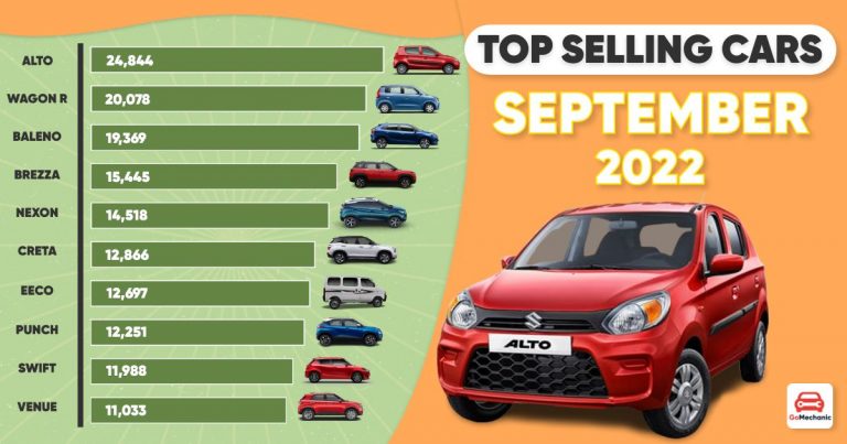 Top 10 Best Selling Cars In September 2022