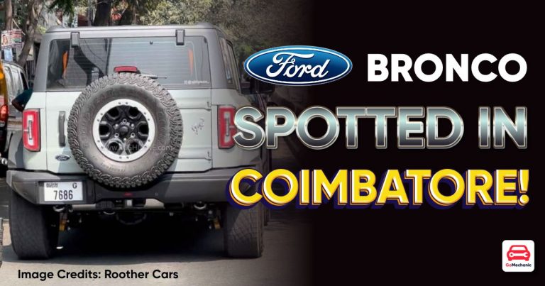 India’s First Ford Bronco Spotted In Coimbatore!