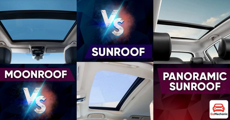 Moonroof vs Sunroof vs Panoramic sunroof | Key Differences