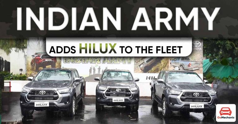 Indian Army Adds Toyota Hilux to the fleet