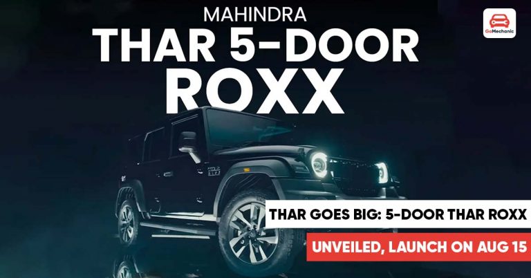 The 5-Door Thar is Officially Here–Thar Roxx is The Name