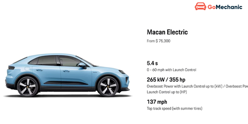 Macan EV performance