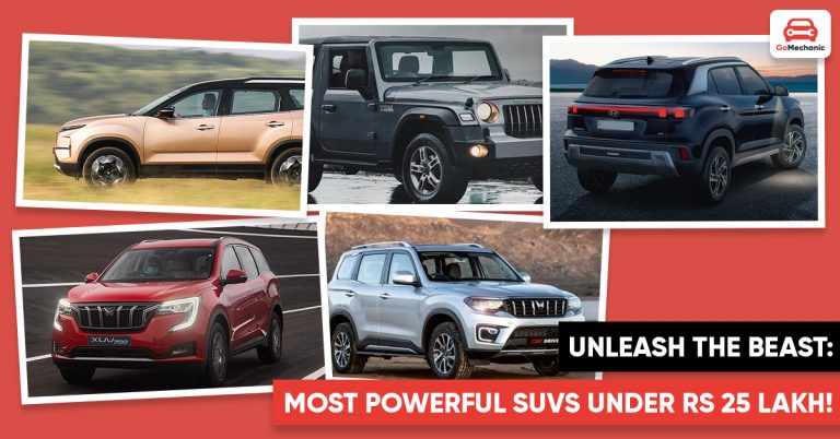 Unleash the Beast: Most Powerful SUVs Under Rs 25 Lakh!