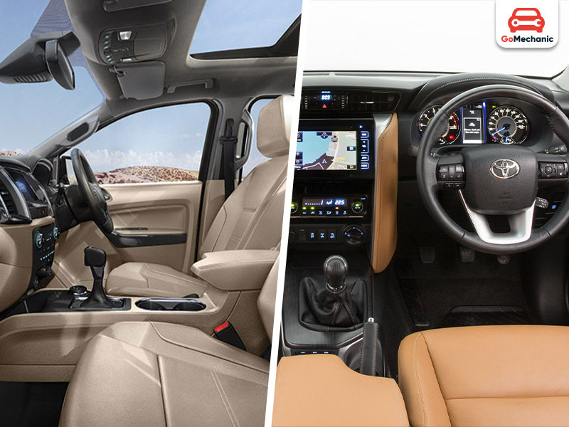 Ford Endeavour Toyota-Fortuner Interior