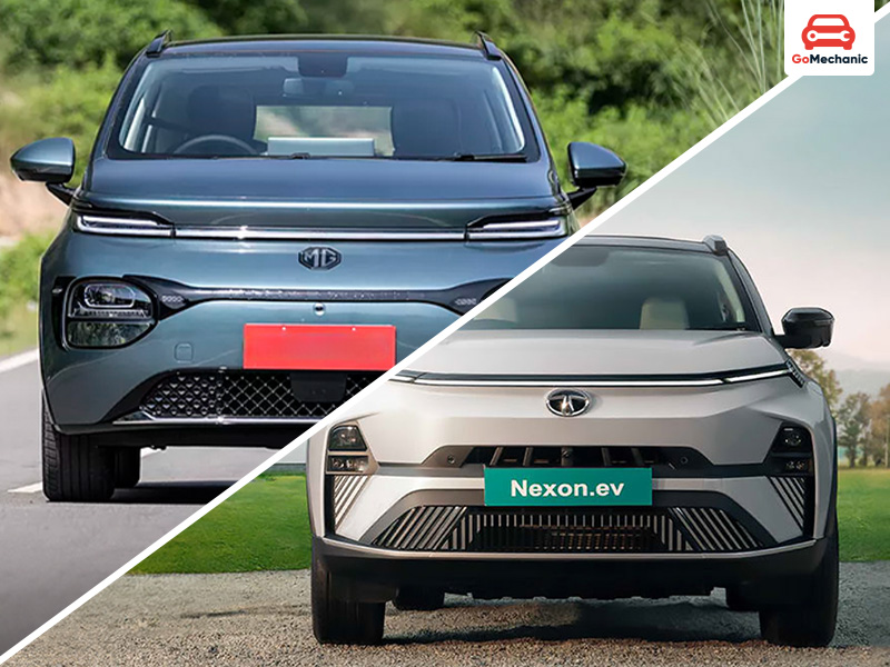 MG Windsor EV vs Tata Nexon EV Exterior