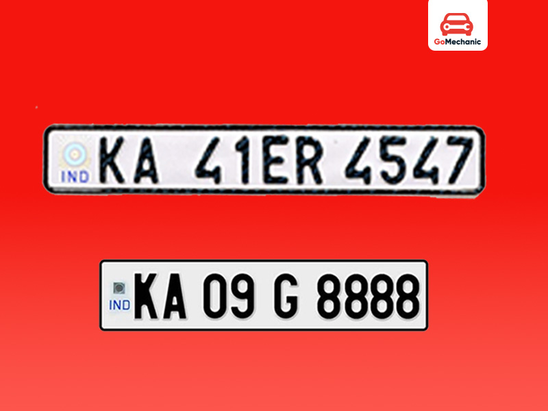 Differences Between HSRP And Normal Number Plate
