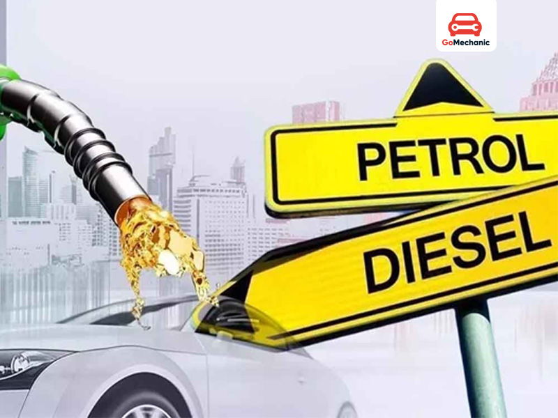 Petrol vs Diesel car Prices in India