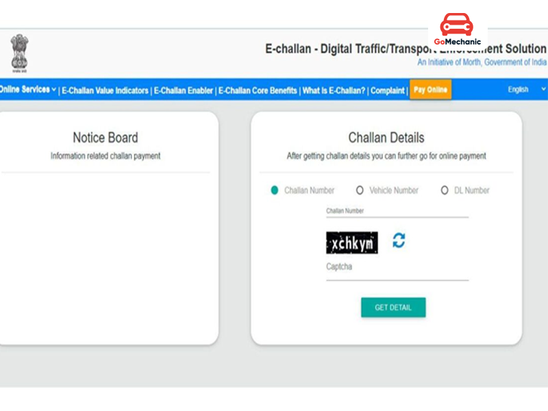 How to Pay e-Challan Parivahan Haryana Online