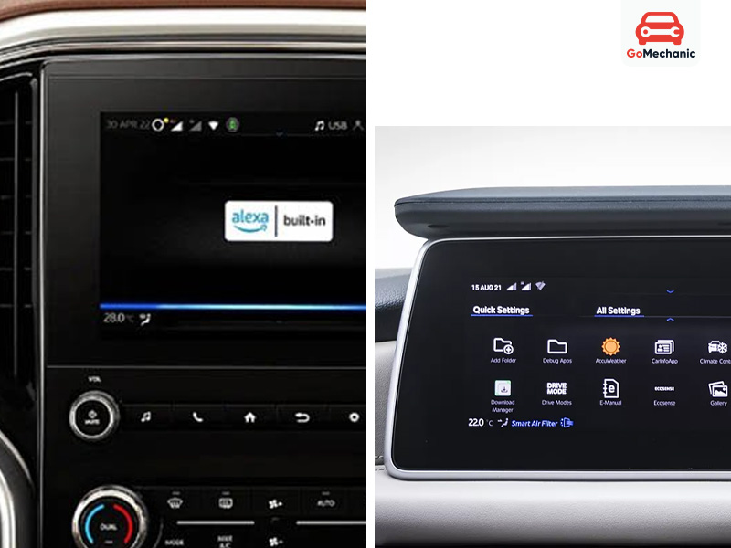 Scorpio N vs XUV700 Infotainment System