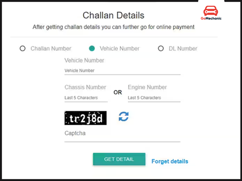 check challan status