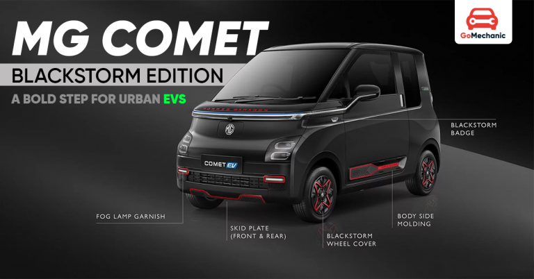 MG Comet Blackstorm Edition: A Bold Step for Urban EVs