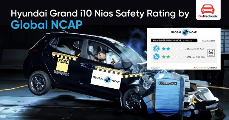 Hyundai Grand i10 Nios Safety Rating by Global NCAP