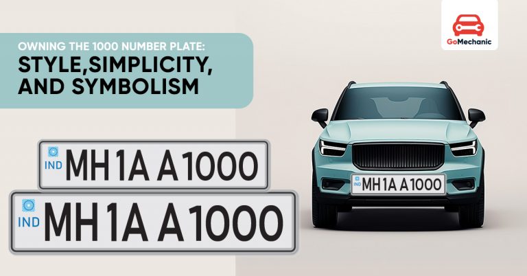1000 Number Plate: How to Apply Online