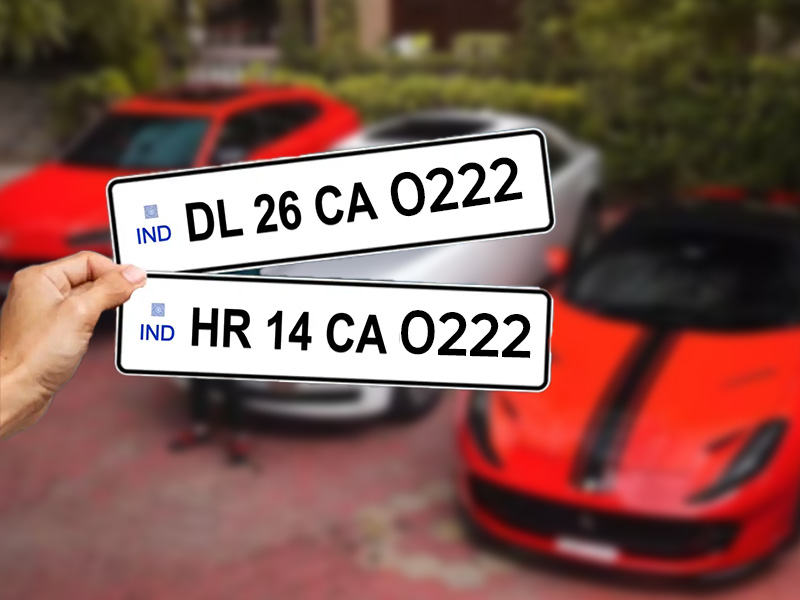0222 Number Plate